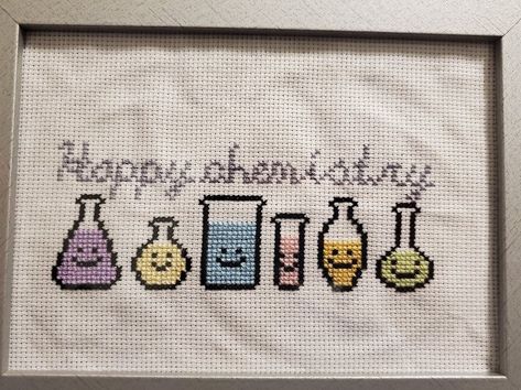 The Scientist, Test Tubes, Aida Cloth, Test Tube, Bead Crochet, Cheer Up, Plastic Canvas, Cross Stitch Pattern, Stitch Pattern