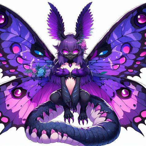 Butterfly Demon, Moth Dragon, Insect Girl, Female Demons, Dnd Classes, Hot Mommy, Female Character, Character Ideas, Monster Hunter