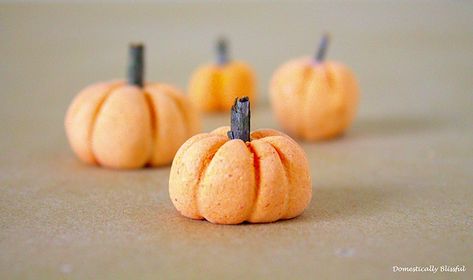 Mini Pumpkin Patch, Diy Salt Dough, Salt Dough Projects, Domestically Blissful, Diy Pumpkins Crafts, Salt Dough Crafts, Mini Caramel Apples, Dough Ideas, Salt Dough Ornaments