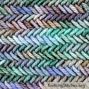 Herringbone Stitch In The Round, Herringbone Knitting Pattern, Herringbone Stitch Knitting, Knit Purl Stitches, Honeycomb Stitch, Brioche Knitting, Herringbone Stitch, Quick Knits, How To Purl Knit