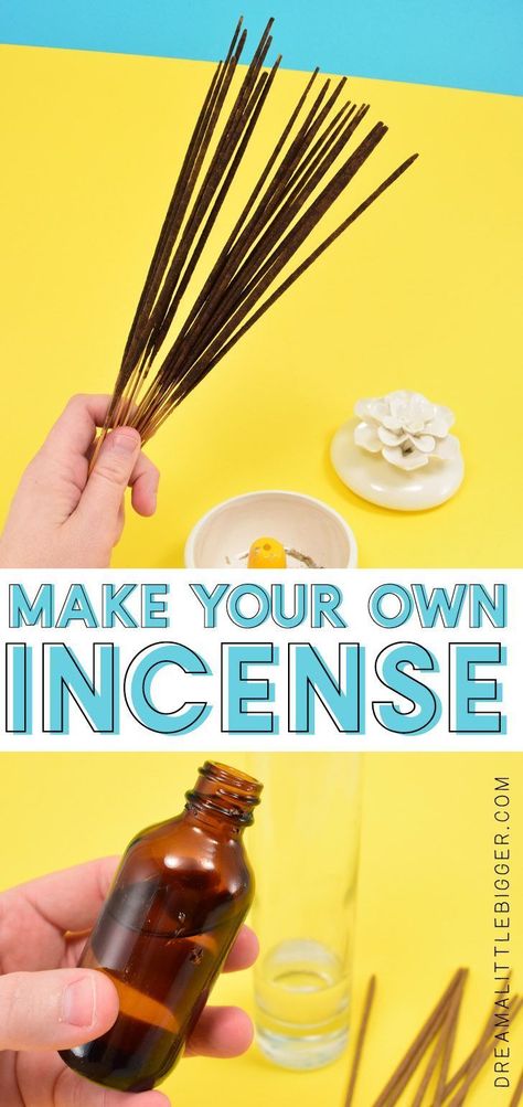 Want to make incense at home? It's super easy and can be made as strong as you please with your favorite scents! It also makes a great housewarming gift! Make Your Own Incense, Make Incense, How To Make Incense, Homemade Incense, Diy Incense, Aromatherapy Gifts, Homemade Soap Recipes, Incense Cones, How To Make Diy