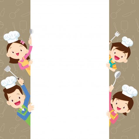 Cute family happy cooking with space frame Premium Vector | Premium Vector #Freepik #vector #background #frame #poster #food Food Frame, Food Background Wallpapers, Family Template, Alphabet Letters Images, Poster Food, Writing Paper Printable Stationery, Certificate Design Template, Happy Cooking, Background Frame