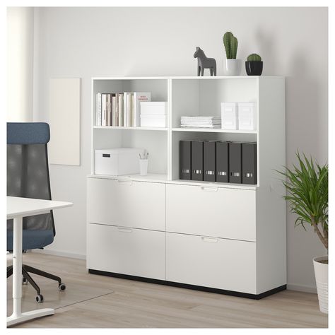 Ikea Armoire, Ikea Galant, Ikea Home Office, Home Office Filing Cabinet, Ikea Office, Modern Storage Cabinet, Office Storage Cabinets, Home Office Storage, Modern Storage