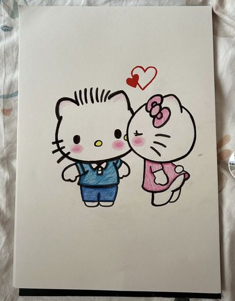 Easy Drawing For Your Boyfriend, Picture To Draw For Boyfriend, Cute Sticky Notes Drawings, Boyfriend Doodles Ideas, Things To Draw Couples, Drawing Ideas For Anniversary, Stuff To Draw For Your Girlfriend, Boyfriend And Girlfriend Drawings Easy, Christmas Drawings For Boyfriend