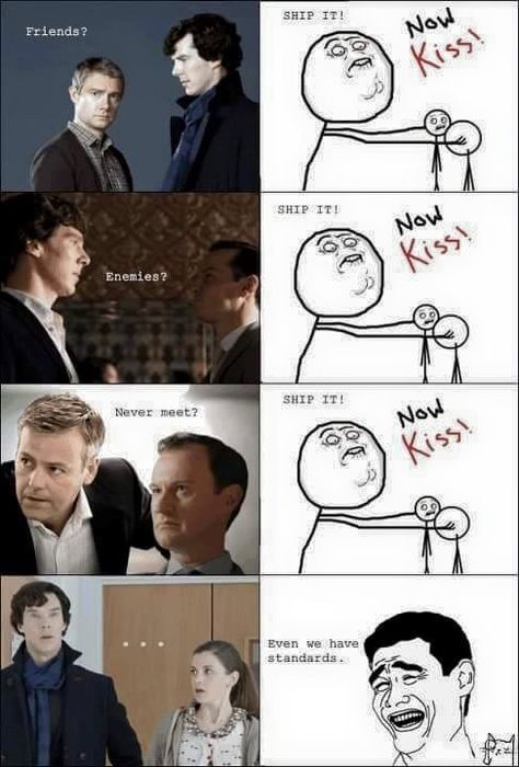 Johnlock, Sheriarty, & Mystrade xD (Sorry, Sherlolly!) John Lock, Sherlock Holmes Benedict, Sherlock Cumberbatch, Sherlock Holmes Benedict Cumberbatch, Rupert Graves, Watson Sherlock, Sherlock Quotes, Sherlock Holmes Bbc, Sherlock Fanart