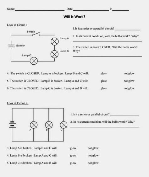 Series and Parallel Circuits Worksheet Elegant Series & Parallel Circuits Worksheet by Edp10ch – Chessmuseum Template Library Physics Electricity, Electricity Lessons, Decimal Multiplication, Circuit Drawing, Series And Parallel Circuits, Electrical Symbols, Doodle Notes, Electric Circuit, 5th Grade Science