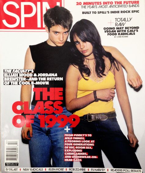 February 1999: <I>The Faculty</i>'s Elijah Wood and Jordana Brewster The Faculty 1998, Built To Spill, Movie Night Snacks, The Faculty, Jordana Brewster, Elijah Wood, Picture Movie, B Movie, Jenna Ortega