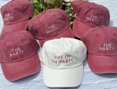 Team Bride Ideas, Bachelorette Party Outfit Themes, Outfit Themes, Bachelorette Party Hat, Wife Of The Party, Mother's Day Bouquet, Bachelorette Party Planning, 26th Birthday, Bachelorette Party Outfit