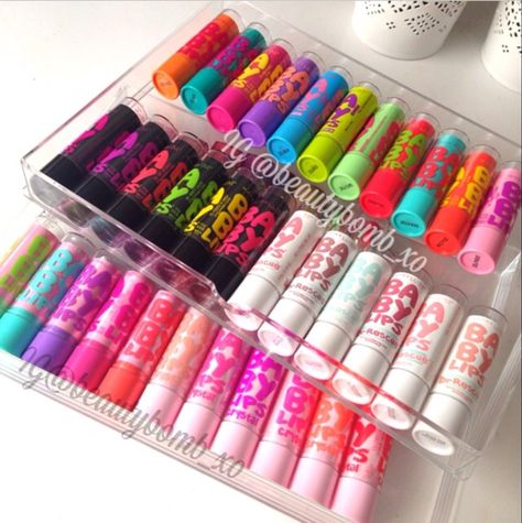 Lips Gloss, Baby Lips Maybelline, Coco Chanel Mademoiselle, Baby Magic, Lip Balm Collection, Lip Gloss Collection, Baby Lips, Lip Smackers, Birthday Wishlist