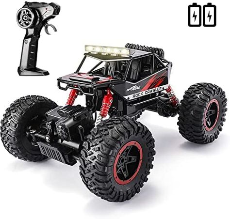 Ships within 24 Hours or Less! TEMI RC Cars 1:14 Scale Remote Control Car, 4WD Dual Motors Rock Crawler, Speed 20 Km/h All Terrains Electric Toy Off Road RC Monster Truck with Two Rechargeable Batteries for Boys Kids and Adults Shop at https://www.howdytoy.com/product/temi-rc-cars-114-scale-remote-control-car-4wd-dual-motors-rock-crawler-speed-20-km-h-all-terrains-electric-toy-off-road-rc-monster-truck-with-two-rechargeable-batteries-for-boys-kids-and-adults Barbie Bike, Remote Control Planes, Remote Control Helicopters, Monster Truck Toys, Rc Toy, Monster Car, Car For Kids, Rc Monster Truck, Remote Camera