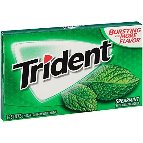 Gum Spearmint, Spearmint Gum, Pack Of Gum, Gum Flavors, Mint Gum, Sugar Free Gum, Tim Tam, Flavored Sugar, S'mores