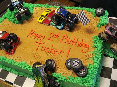 Monster Jam Party, Monster Truck Sheet Cake, Truck Sheet Cake, Boys Party Ideas, Monster Truck Birthday Party Ideas, Truck Birthday Party Ideas, Monster Truck Birthday Cake, Monster Truck Birthday Party, Monster Jam Birthday