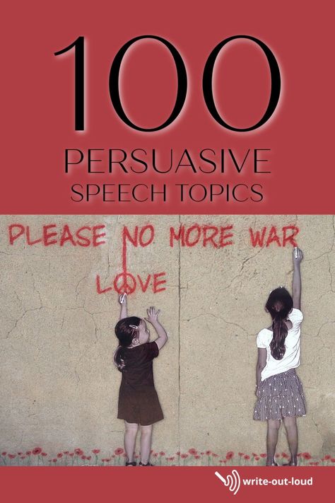 100 persuasive speech topic ideas along with guidelines to help students choose an interesting and appropriate topic. Great Topics For Speech, How To Write A Persuasive Speech, Persuasive Speech Examples, Persuasive Speech About Education, Persuasive Speech Topics, Persuasive Speech, Public Speaking Activities, Speech Topics, Increase Vocabulary