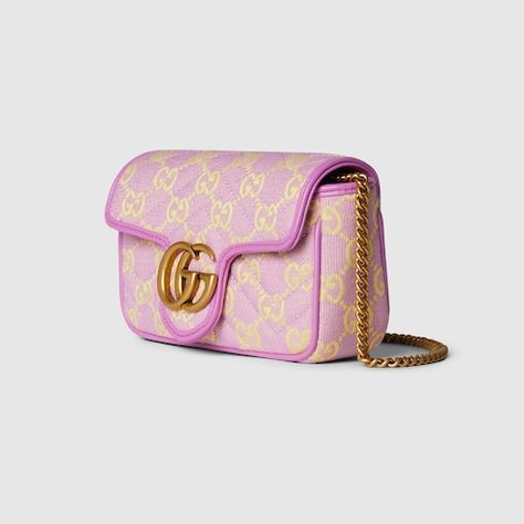 Gucci GG super mini shoulder bag Lilac And Yellow, Sorority Jewelry, Italian Coast, Rose Bag, Beach Clubs, Bags Gucci, Designer Purses, Bags Luxury, Luxury Purses