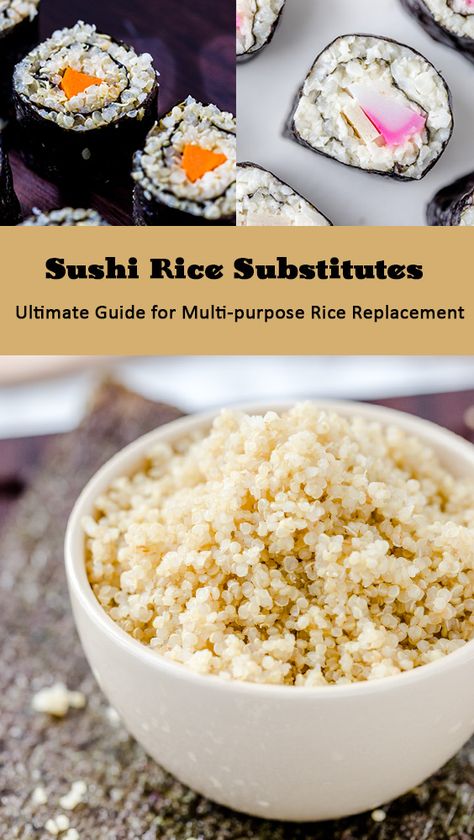 Sushi Rice Substitute: Ultimate Guide for Multi-purpose Rice Replacement Low Calorie Sushi, Sushi Without Rice, Rice Replacement, Nori Recipe, Low Carb Sushi, Rice Alternatives, Healthy Sushi, Rice Substitute, Rice Wraps