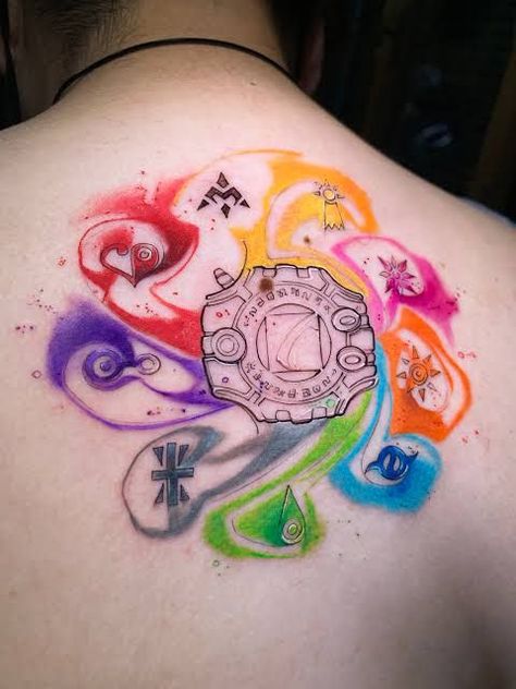 Digimon Tattoo, Nintendo Tattoo, Pokemon Tattoos, Pokemon World, Mangas Tattoo, Old Pokemon, Arm Tats, Digimon Wallpaper, Digimon Frontier