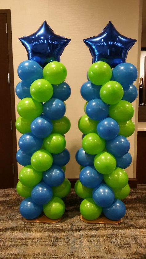 Company Colors Spiral Columns. "Party Rentals" "PJs Rentals" "Rental Images" "Party Equipment" "Event Rentals" "Balloon Delivery" "Balloon Decor" "Balloon Arches" "Balloon Columns" "Balloon Centerpieces" Balloon Decorations Stand, 2 Color Balloon Column, Pillar Balloon Decoration, Ballon Collums, Spiral Balloon Column, Balloon Pole, Pjs Party, Balloon Pillars, Nerf Birthday Party