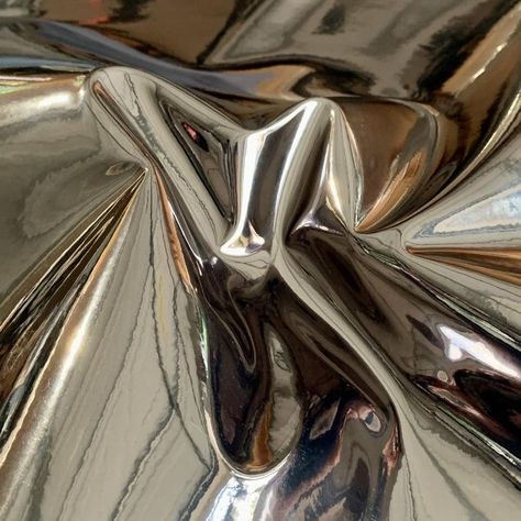 Post Bed, Mirror Paint, Reflection Art, Liquid Satin, Iris Van Herpen, Chrome Mirror, Holographic Foil, Material Palette, Black Chrome