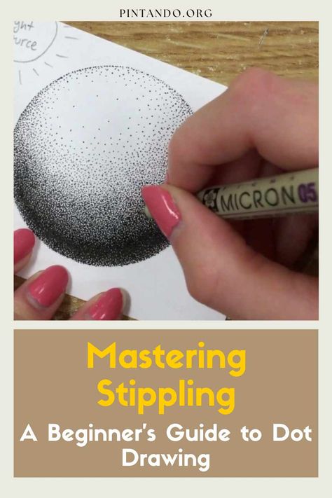 Discover the mesmerizing world of stippling with our Beginner's Stippling Tutorial! Learn how to create stunning drawings using the technique of dotting. With clear step-by-step instructions and helpful tips, this tutorial is perfect for aspiring artists looking to enhance their skills. Master the art of dot placement, shading, and creating depth with this versatile technique. Unleash your creativity and create captivating artworks with stippling! Join us on this artistic journey today. Drawing With Dots, Joining Dots, Stippling Drawing, Ink Drawing Techniques, Dotted Drawings, Stippling Art, Pen Art Drawings, Zen Doodle Art, Geometric Design Art