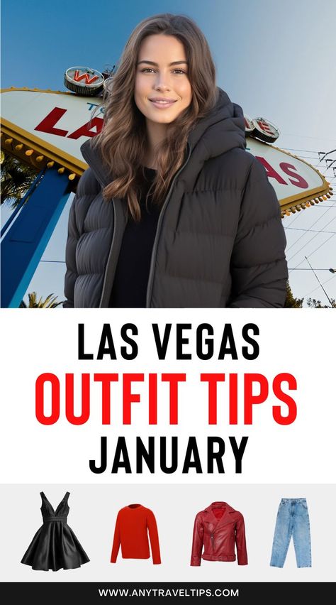 Las Vegas In January, Vegas In January, Las Vegas Packing List, Winter Outfit Guide, Las Vegas Outfits Winter, What To Wear In La, Vegas Packing, Outfit Advice, Essential Outfits