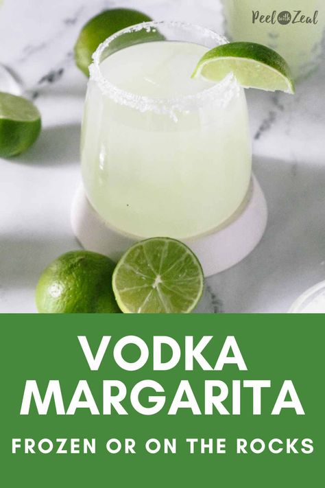 Margarita Without Tequila, Margarita Mix Homemade, Vodkarita Recipe, Vodka Margarita Recipes, Margarita Variations, Texas Margarita, Vodka Recipes Easy, Vodka Margarita, Lime Margarita Recipe