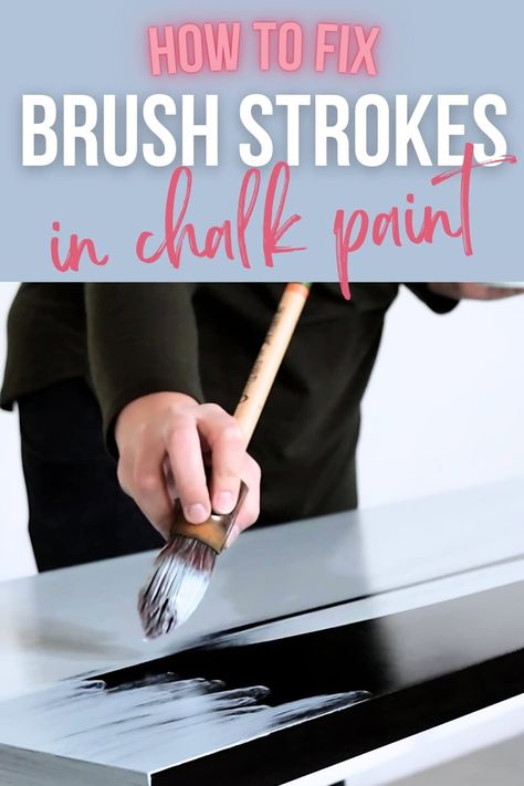 How To Fix Brush Strokes In Chalk Paint Painting With Chalk Paint, Painting With Chalk, Best Paint For Wood, Chalk Paint Techniques, Best Chalk Paint, Best Paint Sprayer, Painting Laminate Furniture, Nightstand Makeover, Using Chalk Paint