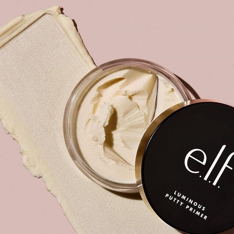 22.6k Likes, 102 Comments - e.l.f. Cosmetics (@elfcosmetics) on Instagram: “Get to know the Luminous Putty Primer! ✨skin type: dry/combination ✨skin benefit: illuminates +…” Matte Putty Primer, Putty Primer, Poreless Skin, Vegan Collagen, How To Apply Concealer, Elf Cosmetics, Cruelty Free Cosmetics, Makeup Setting Spray, How To Apply Foundation