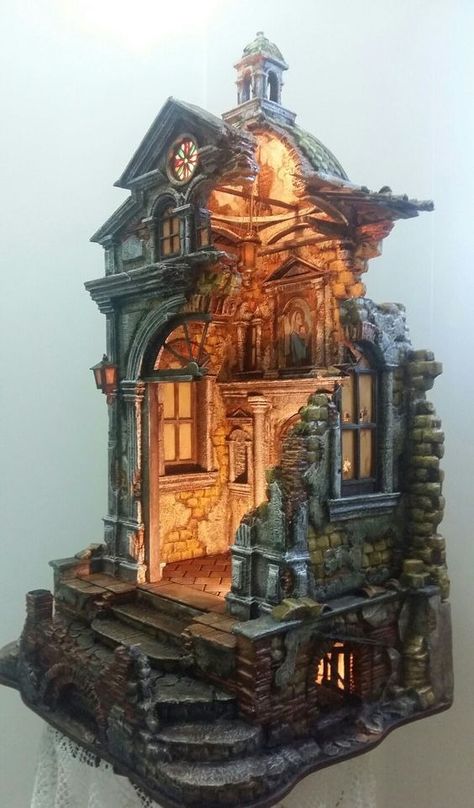 (1) Facebook Bookshelf Art, Warhammer Terrain, Architectural Sculpture, Free To Use Images, Tanah Liat, Wargaming Terrain, Christmas Nativity Scene, Miniature Houses, Miniature Crafts