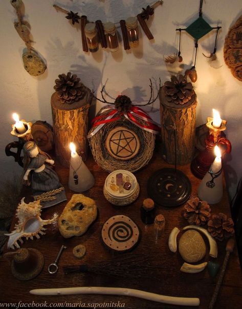 Norse Pagan Altar, Norse Altar, Pagan Alter, Sacred Space Altar, Wicca Altar, Witchy Room, Altar Ideas, Witchcraft Altar, Cottage Witch