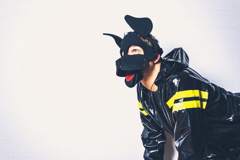 Trying to Understand Pet Roleplay: Is it only a label, or is it a matter of superiority and receiving attention? F Men, Dog Mask, Puppy Play, Anime Guys Shirtless, Masked Man, Shadow Work, Free Photos, Leather Men, Athletic Jacket