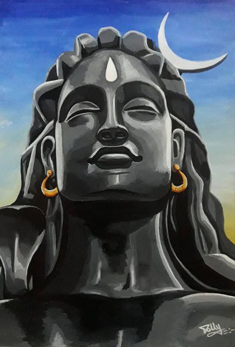 Adi Yogi Shiva Sketch, Adi Yogi Shiva Drawing, Adi Yogi Shiva Painting, Adi Yogi Shiva Painting On Canvas, Canvas Mahadev Painting, Adi Yogi Painting, Adi Yogi Drawing, Siva Paintings, Adiyogi Shiva Painting On Canvas