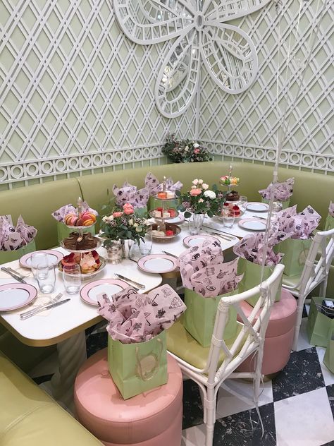 Katie’s Tea Party Bridal Shower at Laduree Bridal Shower Wall, Laduree Bridal Shower Theme, Laduree Theme Party, Laduree Afternoon Tea, English Tea Party, Baby Girl Christening, Bridal Luncheon, Afternoon Tea Parties, Birthday Party Theme Decorations