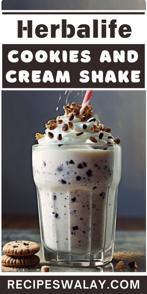 Indulge in the creamy, dreamy taste of our Herbalife Cookies and Cream Shake Recipe! This shake is not just a treat for your taste buds but also ... Herbalife Tea Kit Recipes, Herbalife Club Ideas Decor, Herbalife Cookies, Cookies And Cream Shake, Herbalife Cookies And Cream, Herbal Life Shakes, Herbalife Shakes, Herbalife Shake Recipes, Herbalife Shake