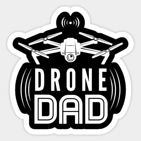 Drone Dad Drone Pilot - Drone Pilot - Sticker | TeePublic Sticker Logo Design, Knight Logo, Sticker Logo, Drone Pilot, Logo Sticker, Drones, Mood Board, Logo Design, ? Logo