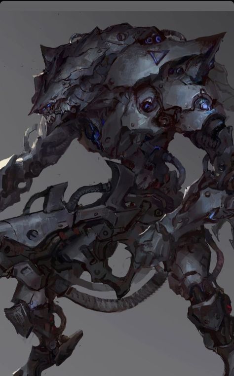 Xcom 2 Art, Robot Monster Concept Art, Mech Monster, Mech Suit Concept Art, Alien Mech, Alien Tank, Giger Alien, Alien Monster, Warframe Art