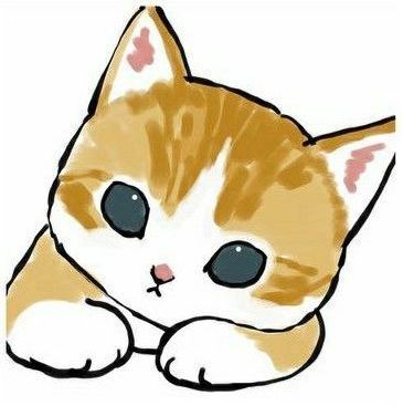 Colorful Hairstyles, Chat Kawaii, Kitten Drawing, Cute Cat Drawing, Cat Sketch, Cat Icon, Cute Little Drawings, Funny Cute Cats, Cat Drawing