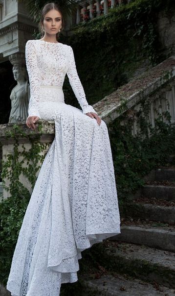 Lace Long Sleeve Wedding Dress Mermaid, Elegant Lace Wedding Dress, Draped Wedding Dress, Berta Wedding, Berta Wedding Dress, Berta Bridal, Autumn Bride, Wedding Dresses 2014, Backless Wedding