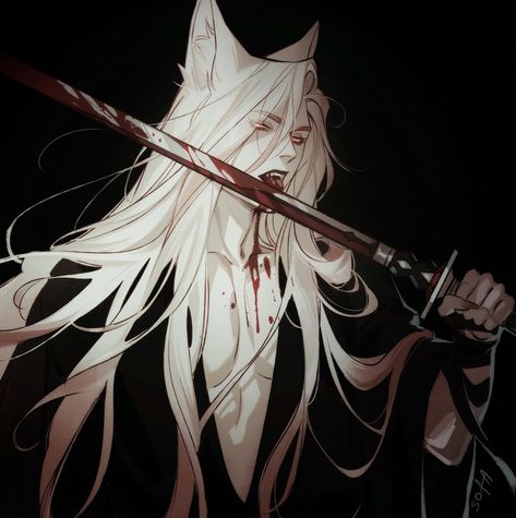 Long White Hair, Art Manga, Arte Fantasy, Character Design Male, Anime Drawings Boy, Male Art, Boy Art, Handsome Anime Guys