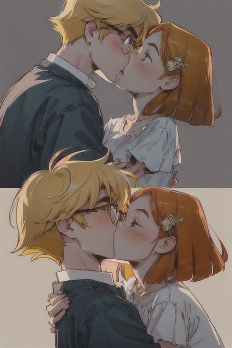 The Kiss Bet Fanart, Kiss Bet Oliver And Sara, The Kiss Bet Oliver, The Kiss Bet Webtoon, Manga Shoujo Romance, Webtoon Couple, Sara Lin, The Kiss Bet, Song Artists