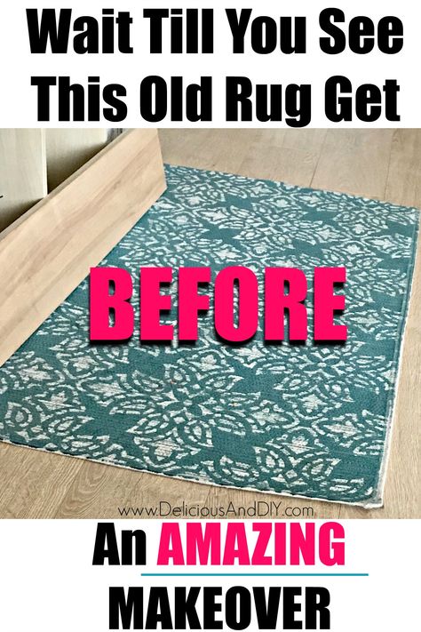 Repurpose an old rug into a beautiful, colorful Rainbow Inspired Rug which will surely brighten your Home Decor be it indoors or Outdoors| Upcycle an Old Thrifted Rug into a stunning Rainbow Inspired Mat with this stunning, easy to follow tutorial. #colorful #rainbow #homedecor #outdoormat #paintedrug #rainbowinspiration #diycrafts #diy Old Rugs Repurpose, Rug Repurpose, Overdyed Rugs Diy, Outdoor Rug Diy, Upcycling Ideas Diy, Rental Home Decor, Rainbow Rug, Hand Painted Mugs, Solid Color Rug