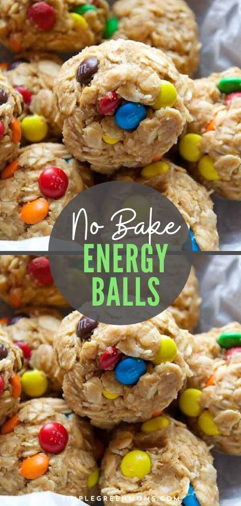 Healthy Peanut Butter Balls, No Bake Energy Balls, Cookie Balls Recipe, No Bake Energy, Beach Snacks, Easy Snacks For Kids, Camping Snacks, Family Snacks, No Bake Peanut Butter