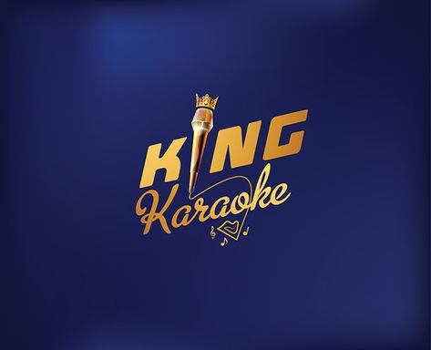 KING KARAOKE - LOGO DESIGN - BRANDING on Behance Karaoke Logo, Royal Style, Flexible Design, Branding Design Logo, Design Branding, Karaoke, Modern Interior, Gold Color, Branding Design