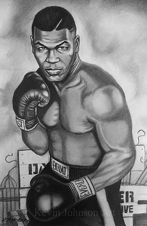 Portrait of Mike Tyson - Kevin Johnson Art | Artist, Portraits, Pencil, Commissions Mike Tyson Drawing, Portraits Pencil, Artist Portraits, Kevin Johnson, Iron Mike, Mike Tyson, Sports Photos, Drawing Skills, Shop Art