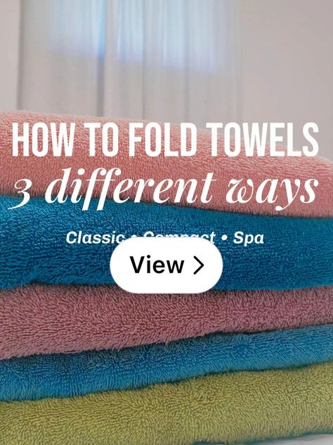 How to fold towels like a pro 🛁🧖‍♀️ | Gallery posted by Lemon8 Home | Lemon8 Folding Towels For Display Bathroom, Folding Towels Save Space, How To Fold Towels To Save Space, Ways To Fold Towels, Fold Towels Like Hotel, Fold Towels For Display, Folding Towels Fancy, Fold Bath Towels, How To Fold Bath Towels