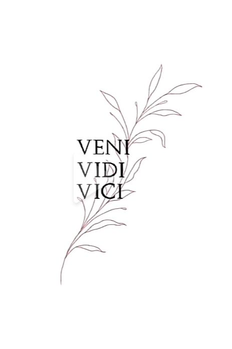 Vini Vidi Vici Tattoo, Vini Vidi Vici, Veni Vidi Vici Tattoo, Religious Tattoos, Word Tattoos, Tiny Tattoos, Girl Tattoos, Tattoos, Skin