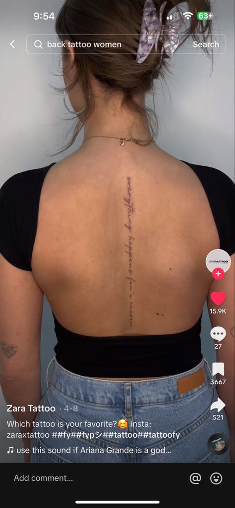 Sister Spine Tattoos, Matching Sisters, Spine Tattoos, Tattoo Inspo, Back Tattoo, Small Tattoos, Tatting, Piercings, Tattoos