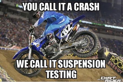 Motocross Funny, Dirt Bike Quotes, Bike Humor, Motorcycle Memes, Motorcycle Humor, Enduro Motorcycles, Ktm 690 Enduro, Car Jokes, Motocross Love