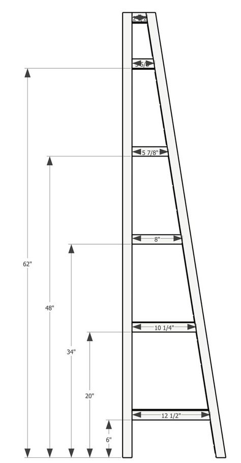 Leaning Shelves, Diy Ladder Shelf, Ladder Shelf Decor, Leaning Ladder Shelf, Redone Furniture, Ladder Shelf Diy, Wooden Ladder Shelf, Leaning Shelf, Leaning Ladder