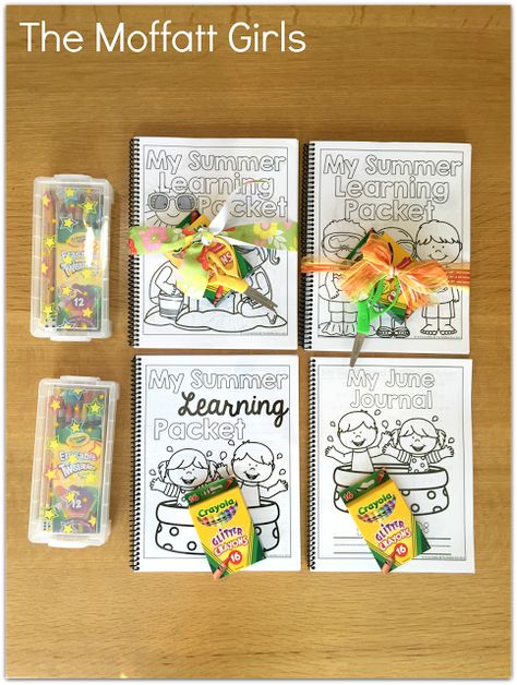 Summer Resources for your kids and students | by The Moffatt Girls Summer Review Packet, Preschool Diploma, Summer Packet, Summer Kindergarten, Summer Homeschool, Summer Review, Summer Prep, School Improvement, Binder Ideas