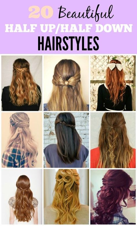 20 Beautiful Half Up Half Down Hairstyles You'll Want to Bookmark! Trendy Bridal Nails, Half Up Down Hairstyles, Up Down Hairstyles, Hairstyles For Busy Moms, Bridal Nails Designs, Half Up Half Down Hairstyles, Dance Hairstyles, Half Up Half Down Hair, Bridal Nails